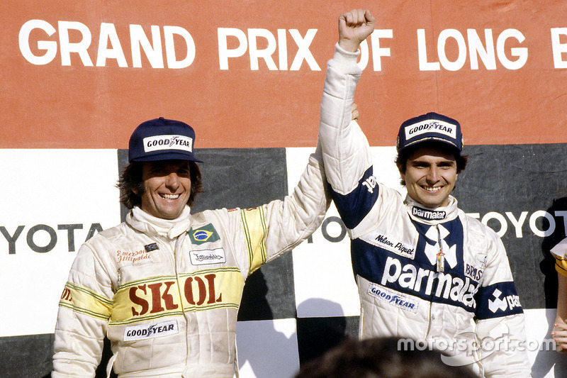 1. Nelson Piquet, Brabham, 3. Emerson Fittipaldi, Fittipaldi