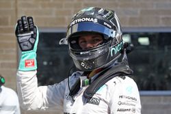 Nico Rosberg, Mercedes AMG F1 celebra su segundo puesto de clasificación en parc ferme