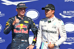 Top 3 im Qualifying: Polesitter Nico Rosberg, 2. Max Verstappen, 3. Kimi Räikkönen