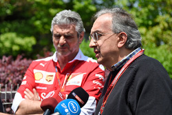 Sergio Marchionne, Presidente Ferrari e CEO di Fiat Chrysler Automobiles e Maurizio Arrivabene, Ferr
