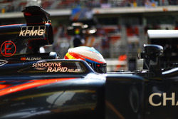 Fernando Alonso, McLaren MP4-31 in the pit lane