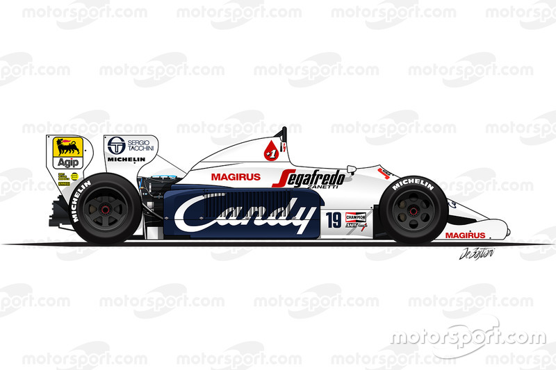 Toleman TG184 conducido por Ayrton Senna (1984)