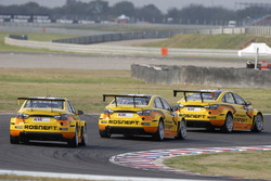 Nicky Catsburg, LADA Sport Rosneft, Lada Vesta, Hugo Valente, LADA Sport Rosneft, Lada Vesta, Gabriele Tarquini, LADA Sport Rosneft, Lada Vesta en MAC3.