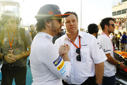 Fernando Alonso, McLaren, Zak Brown, directeur, McLaren