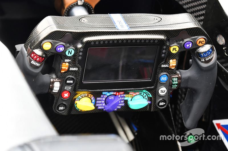 Mercedes-Benz F1 W08  steering wheel detail