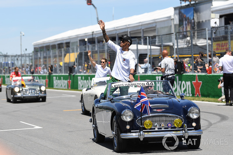 Lewis Hamilton, Mercedes-AMG F1 on the drivers parade