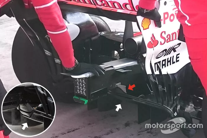 Ferrari SF70H diffuser
