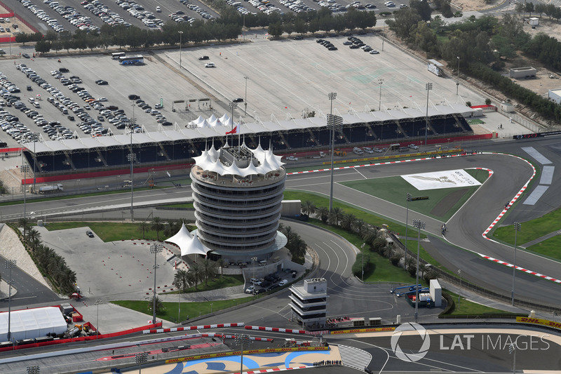 Vista aérea del circuito internacional de Bahrein