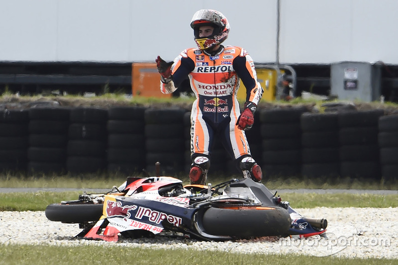 Marc Marquez, Repsol Honda Team crash