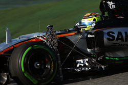 Sergio Pérez, Sahara Force India F1 VJM09 funcionamiento equipo de sensor