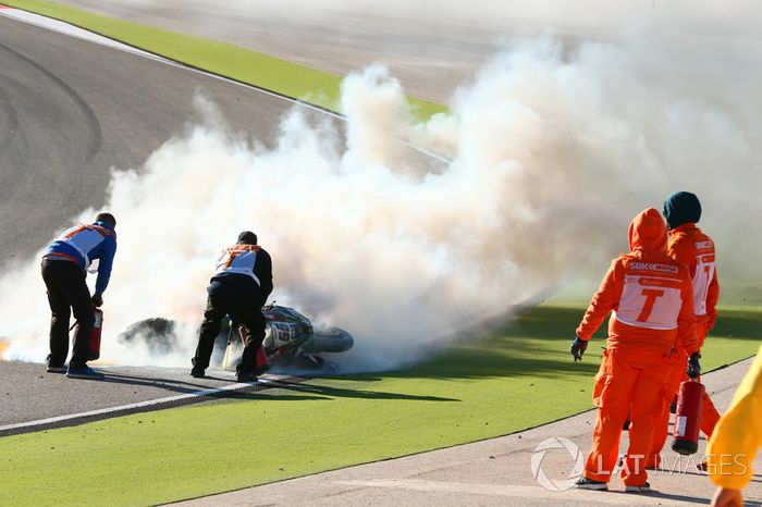 Accidente de Tom Sykes, Kawasaki Racing