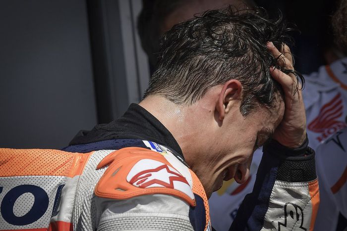 Ganador Marc Márquez, Repsol Honda Team en parc ferme