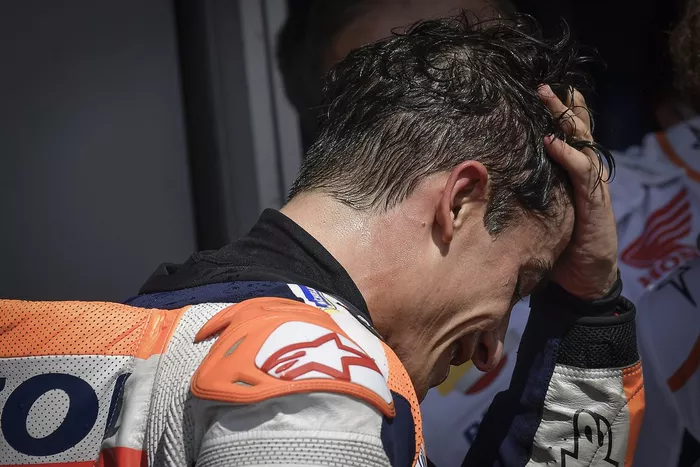 Ganador Marc Márquez, Repsol Honda Team en parc ferme