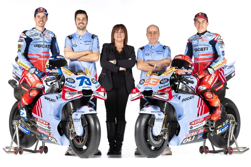 Alex Marquez, Gresini Racing, Nadia Padovani, Team Owner & Team Principal, Marc Marquez, Gresini Racing