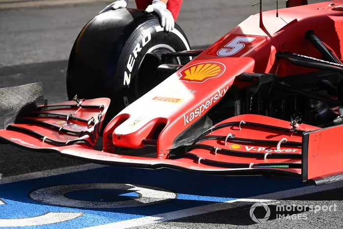 Detalles técnicos del Ferrari