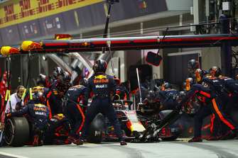 Daniel Ricciardo, Red Bull Racing RB14, sur la grille
