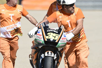 La chute de Cal Crutchlow, Team LCR Honda