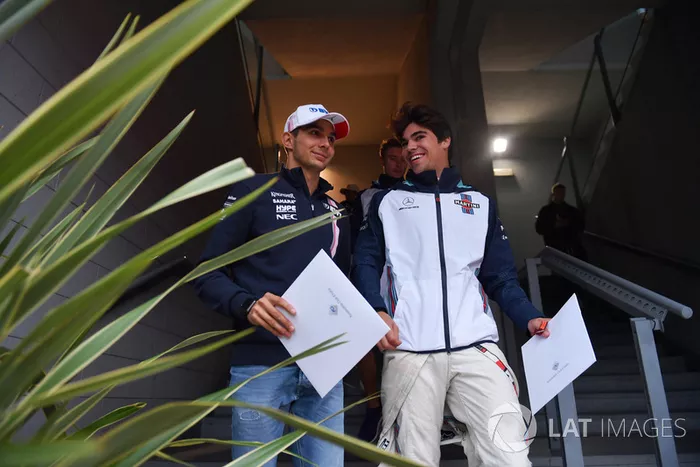 Esteban Ocon, Racing Point Force India F1 Team, Lance Stroll, Williams Racing 