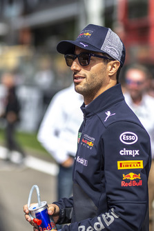 Daniel Ricciardo, Red Bull Racing lors de la parade des pilotes