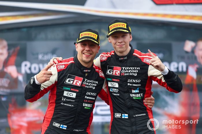 Podio: Kalle Rovanpera, Jonne Halttunen, Toyota Gazoo Racing WRT Toyota GR Yaris Rally1