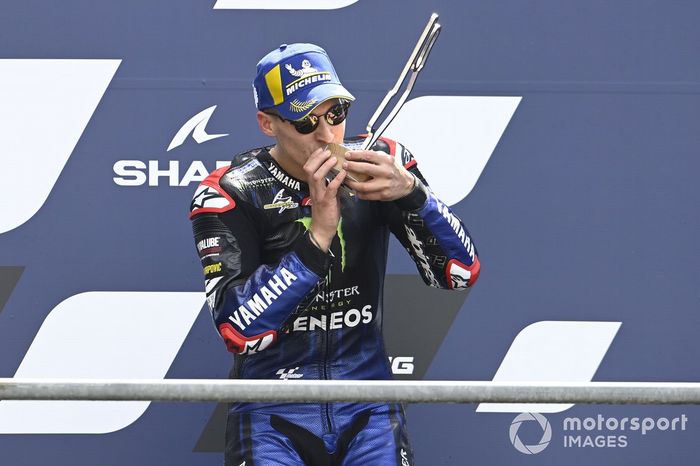 Podio: tercer lugar Fabio Quartararo, Yamaha Factory Racing