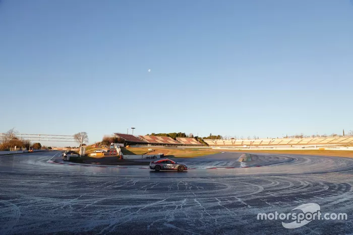 Trabajos de remodelación de la curva 10 del Circuit de Barcelona-Catalunya