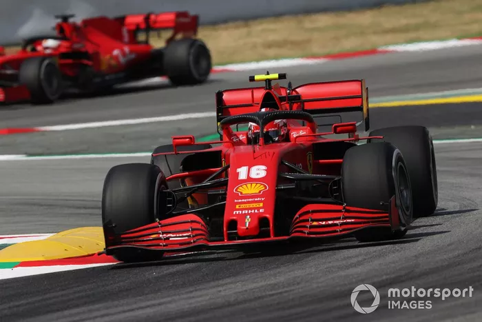 Charles Leclerc, Ferrari SF1000, y Sebastian Vettel, Ferrari SF1000