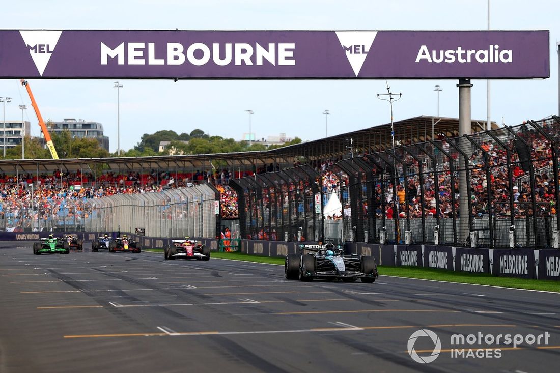 Lewis Hamilton, Ferrari, George Russell, Mercedes, Gabriel Bortoleto, Sauber