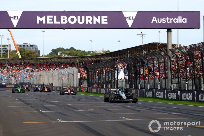 Lewis Hamilton, Ferrari, George Russell, Mercedes, Gabriel Bortoleto, Sauber