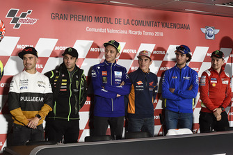 Alvaro Bautista, Angel Nieto Team, Johann Zarco, Monster Yamaha Tech 3, Valentino Rossi, Yamaha Factory Racing, Marc Marquez, Repsol Honda Team, Alex Rins, Team Suzuki MotoGP, Jorge Lorenzo, Ducati Team