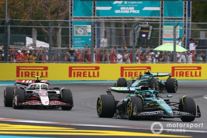 Lance StrollAston Martin RacingFernando AlonsoAston Martin RacingOliver BearmanHaas F1 Team