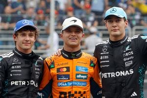 Lando Norris, McLaren, George Russell, Mercedes