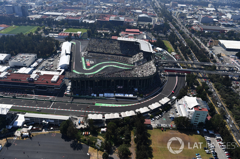 Vista desde el aire de la pista