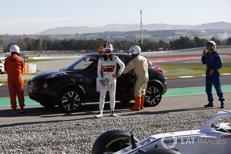 Charles Leclerc, Alfa Romeo Sauber C37 crashes