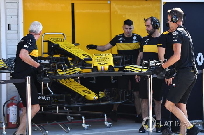 Alerón delantero del Renault Sport F1 Team