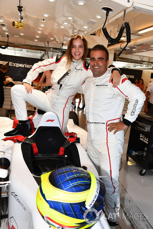 Zsolt Baumgartner, F1 Experiences 2-Seater driver and F1 Experiences 2-Seater passenger Barbara Palvin