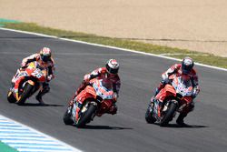 Jorge Lorenzo, Ducati Team, Andrea Dovizioso, Ducati Team, Dani Pedrosa, Repsol Honda Team