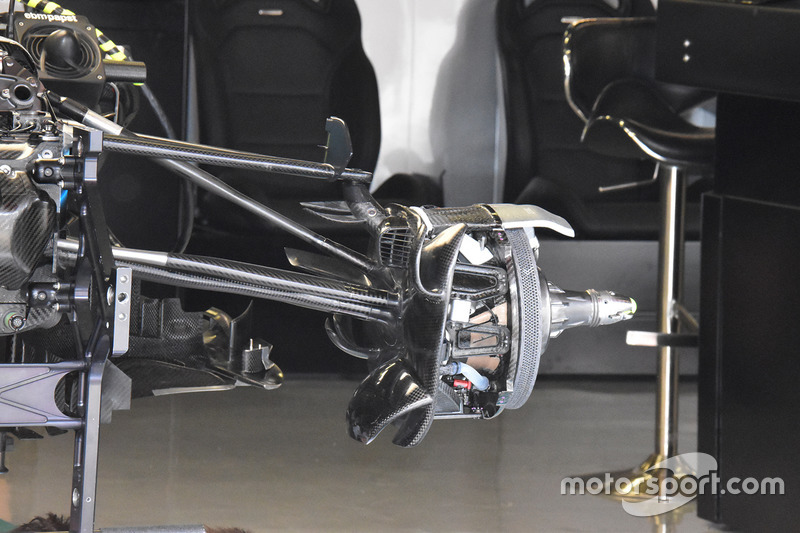 Mercedes AMG F1 front brake detail