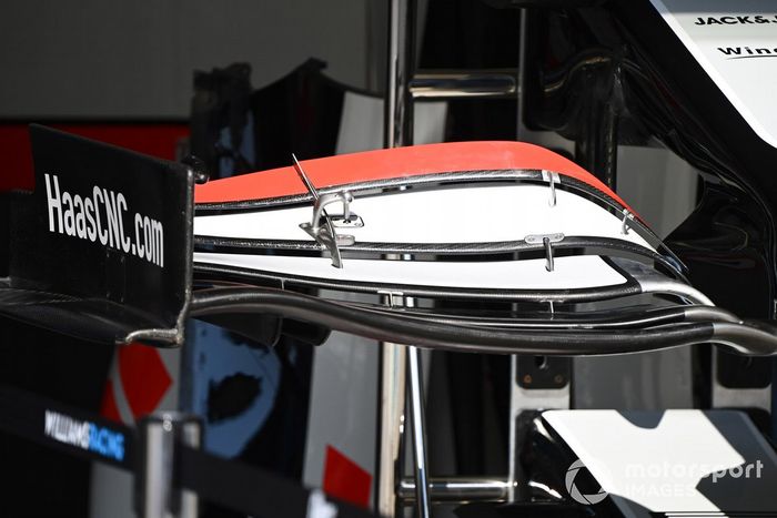 Detalle técnico del Haas F1