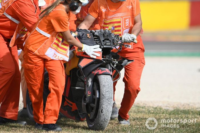 Caída de Brad Binder, Red Bull KTM Factory Racing