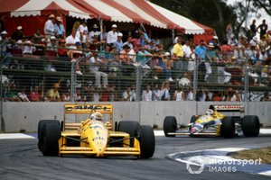 Nelson Piquet, Lotus 100T, Nigel Mansell, Williams FW12