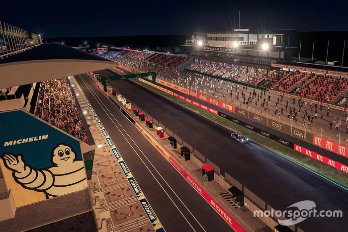La atmósfera del circuito durante la carrera nocturna