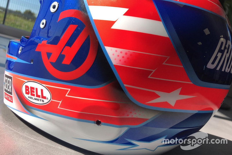 Casco de Romain Grosjean