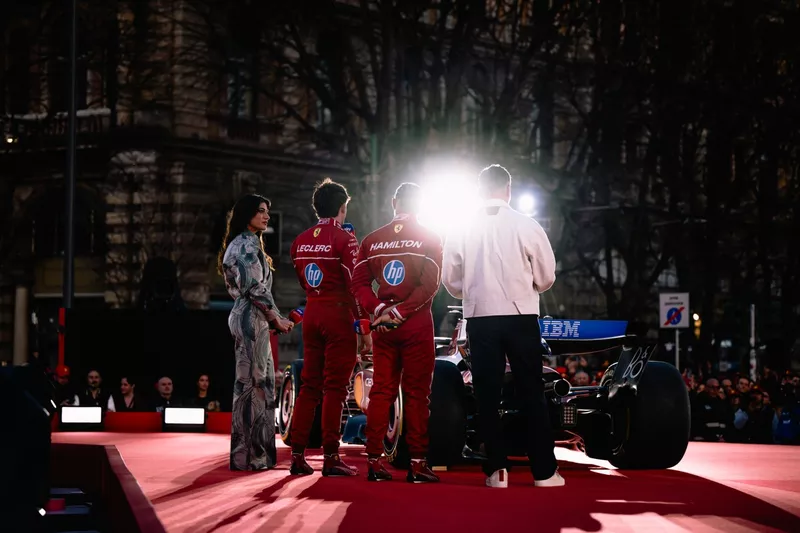 Charles Leclerc, Ferrari, Lewis Hamilton