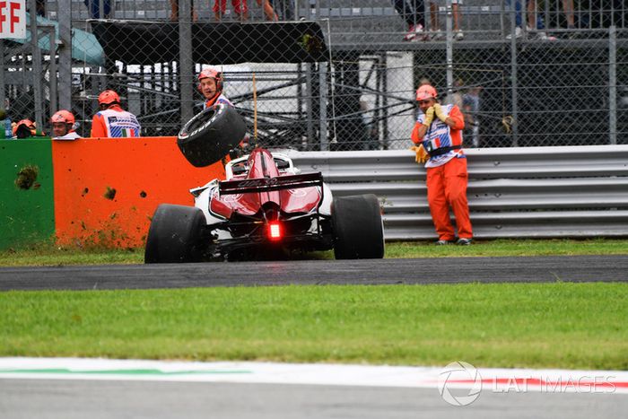Choque de Marcus Ericsson, Sauber C37