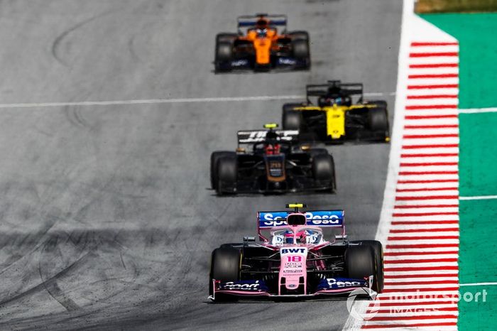 Lance Stroll, Racing Point RP19, Kevin Magnussen, Haas F1 Team VF-19, Daniel Ricciardo, Renault F1 Team R.S.19, Carlos Sainz Jr., McLaren MCL34