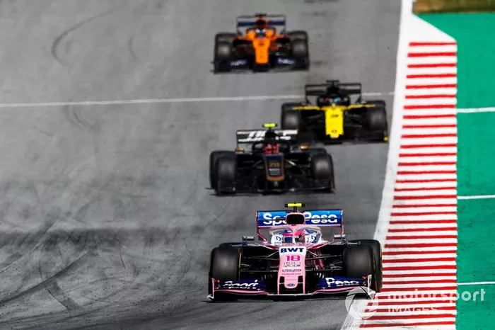 Lance Stroll, Racing Point RP19, Kevin Magnussen, Haas F1 Team VF-19, Daniel Ricciardo, Renault F1 Team R.S.19, Carlos Sainz Jr., McLaren MCL34