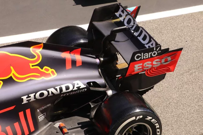 Red Bull Racing RB16B rear wing detail
