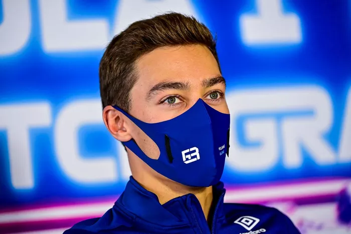 George Russell, Williams en la conferencia de prensa