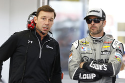 Jimmie Johnson, Hendrick Motorsports Chevrolet und Crewchief Chad Knaus
